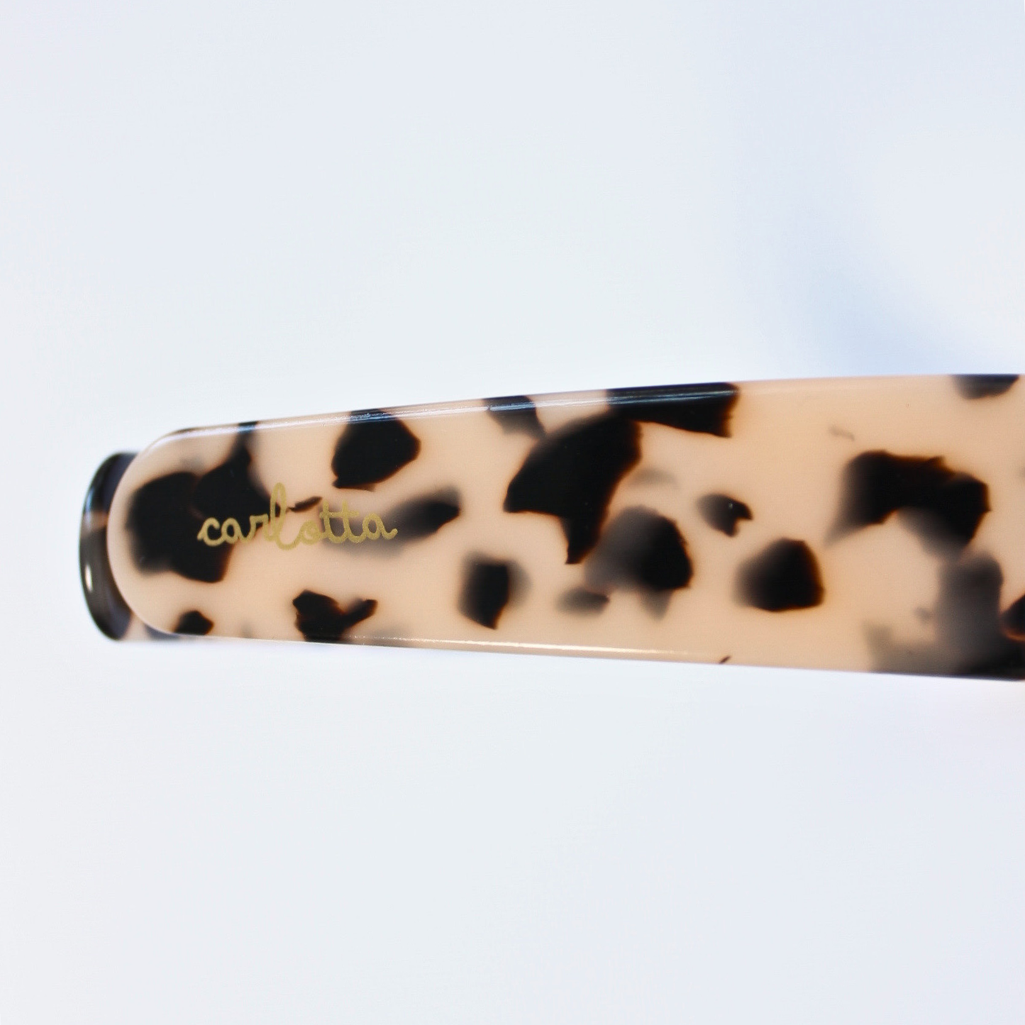 Resilient headband wide tortoiseshell