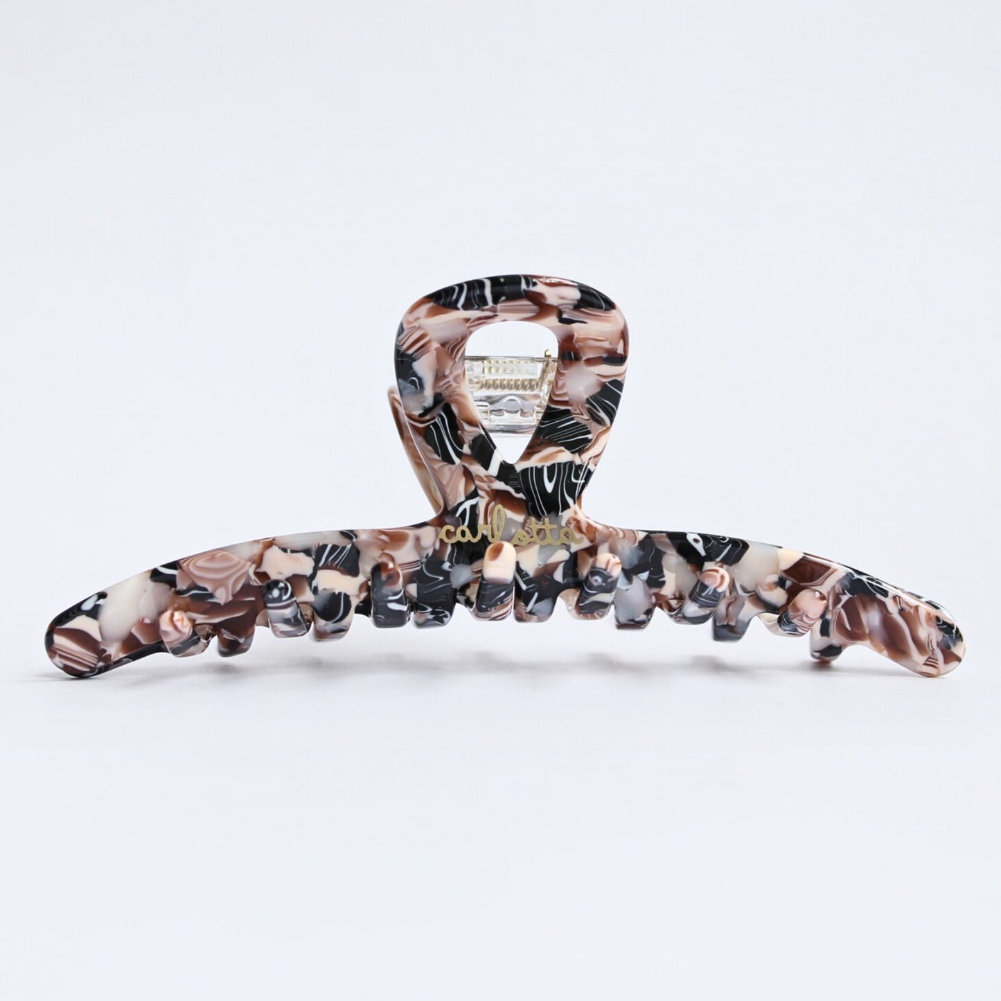 high_quality_hair_claw_clip_for_thick_hair strong grip brown