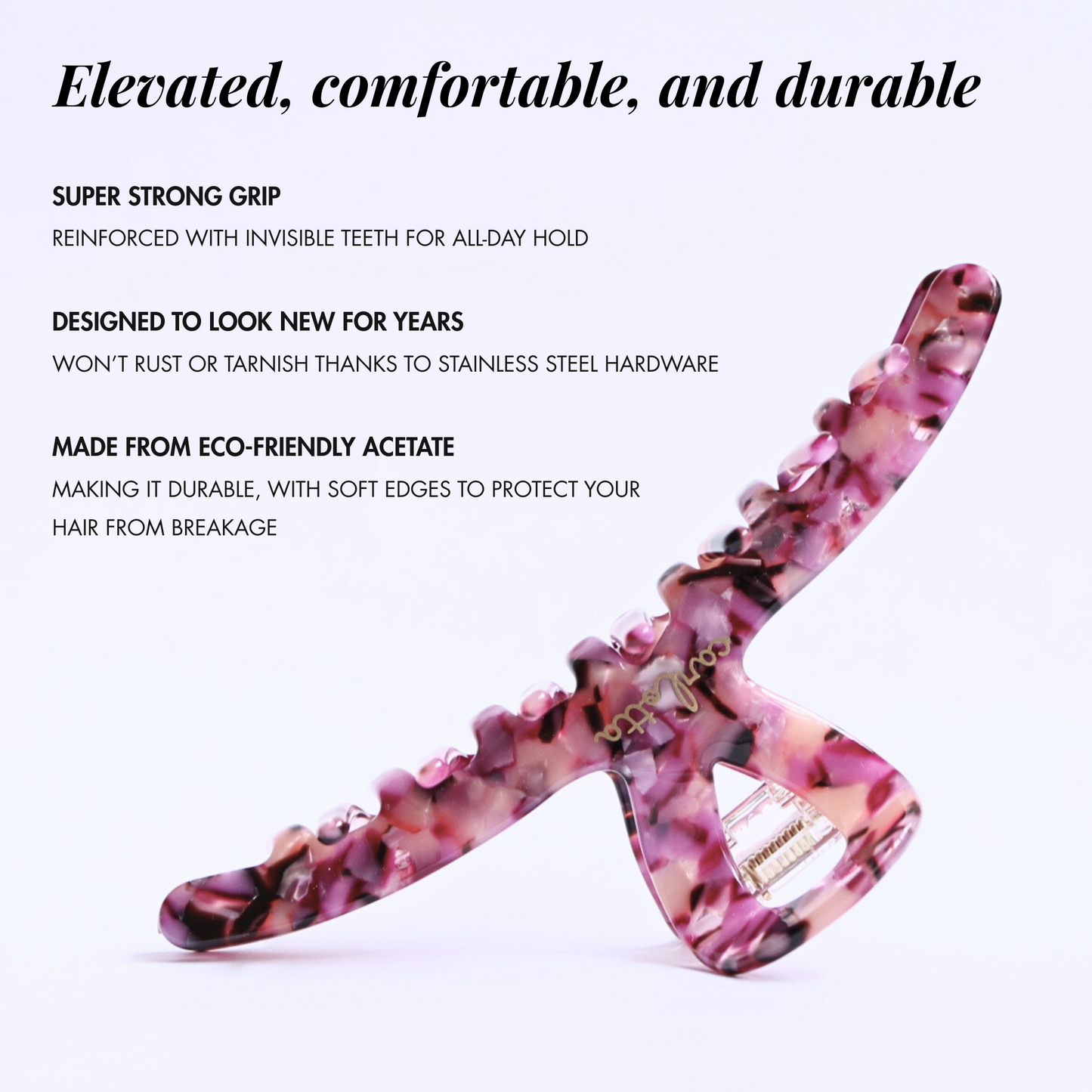 high quality hair clip for thick hair elegant purple