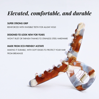 Inner strength medium hair claw toffee