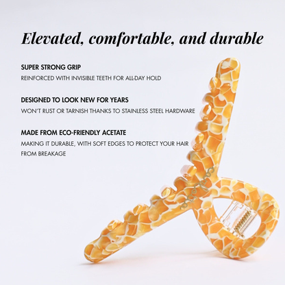 Inner strength medium hair claw honey