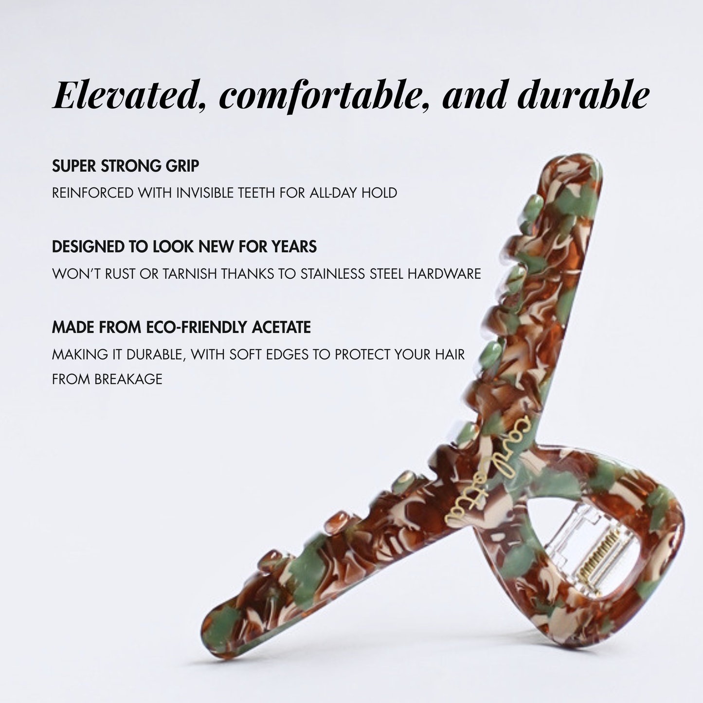 Inner strength medium hair claw pistachio