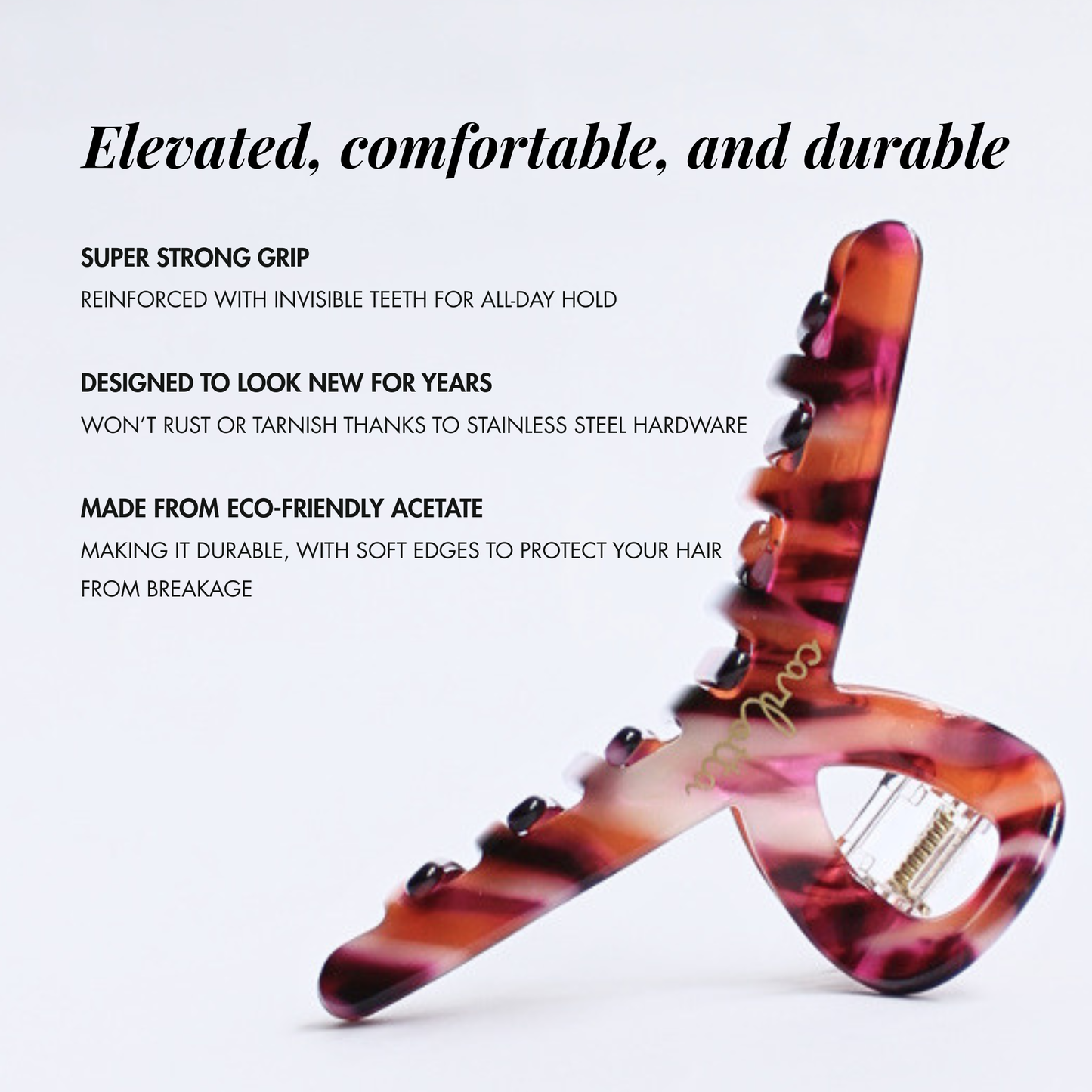 Inner strength medium hair claw sunset