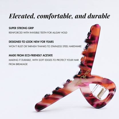 Inner strength medium hair claw sunset