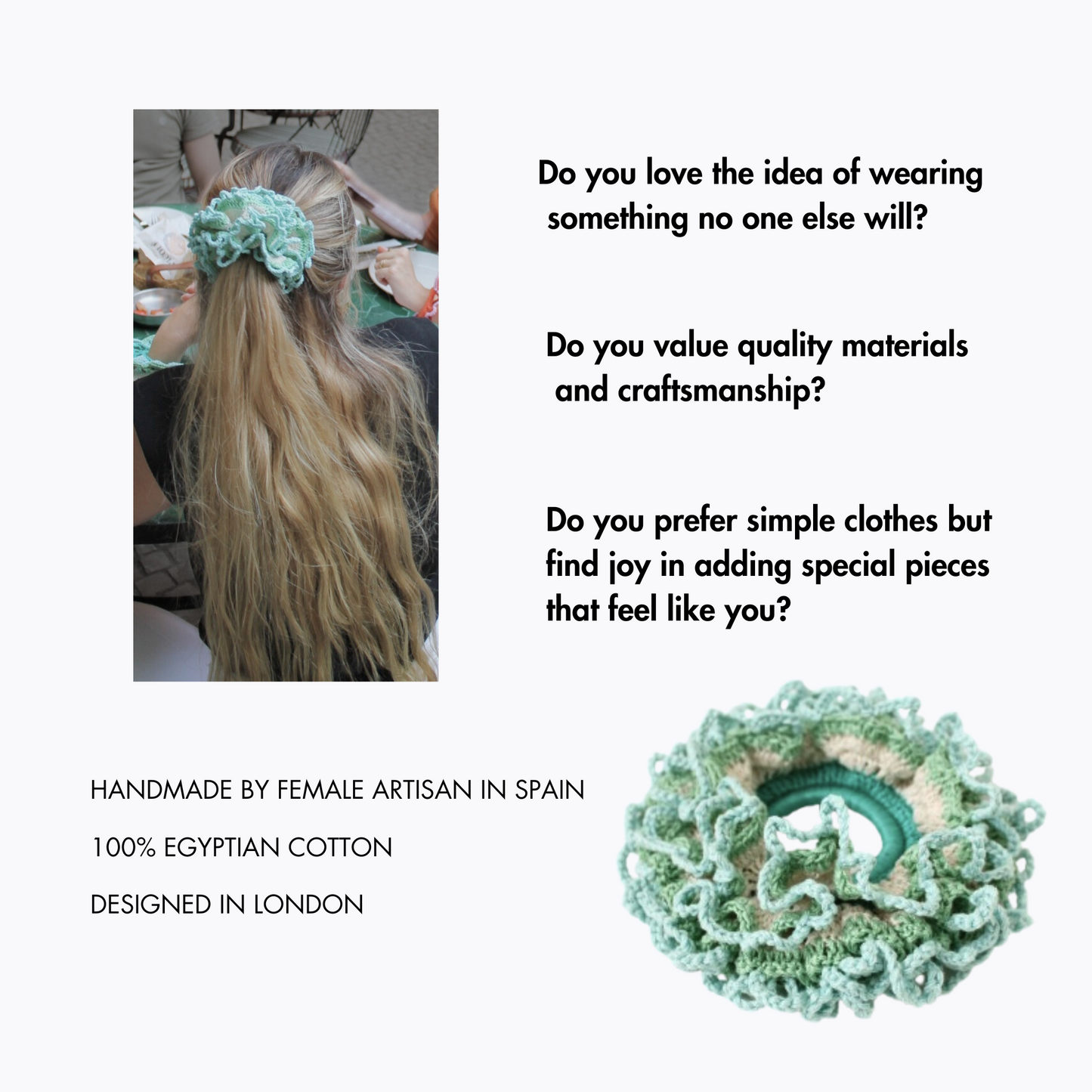Soulful scrunchie luxe celeste