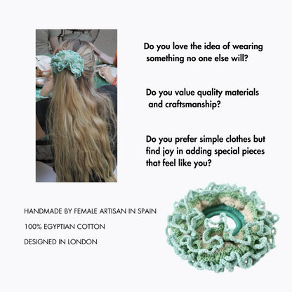 Soulful scrunchie luxe celeste