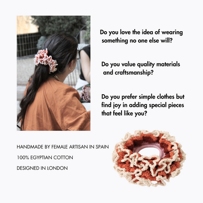 Soulful scrunchie luxe cinnabar