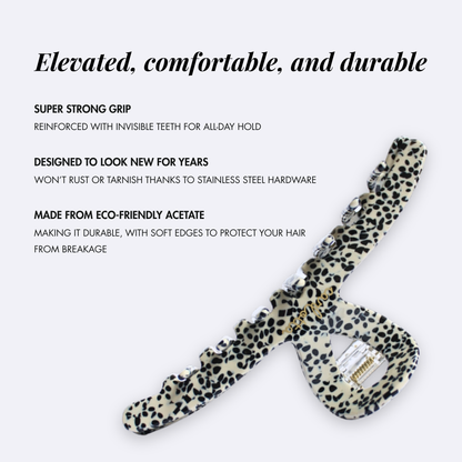 Inner strength large hair claw clip dalmatian