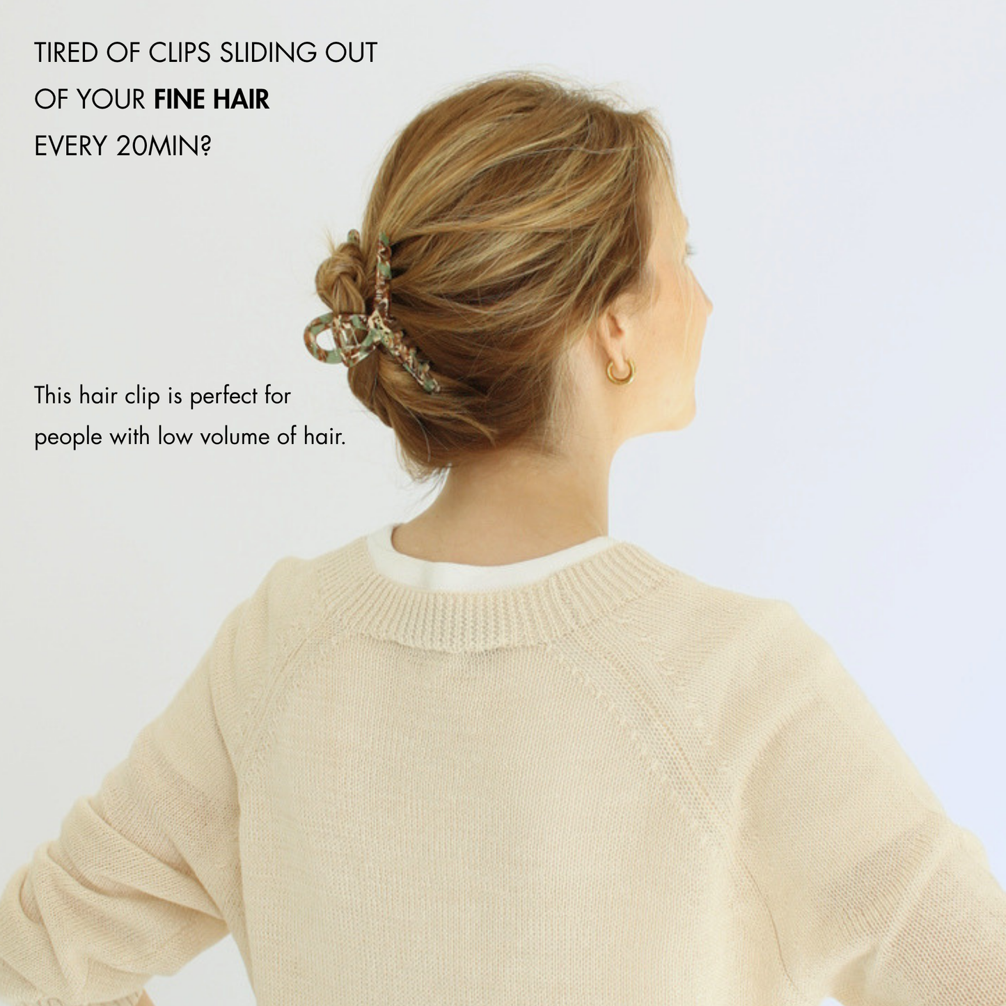 Inner strength medium hair claw pistachio