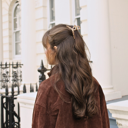 Inner strength medium hair claw clip animal print