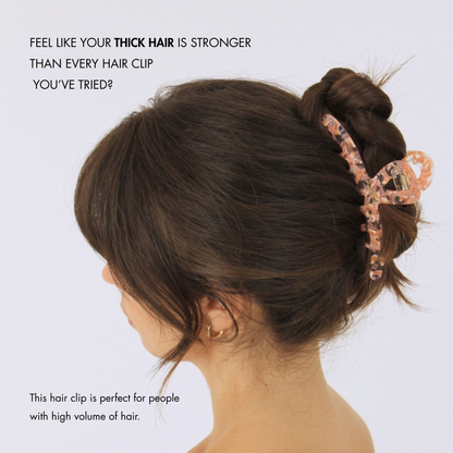Inner strength large hair claw clip peach