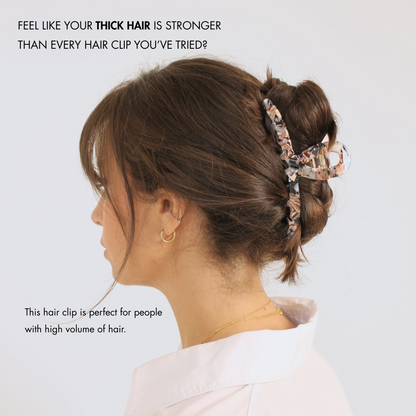 Inner strength large hair claw clip sand