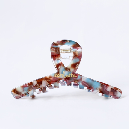 Inner strength medium hair claw clip burgundy marble