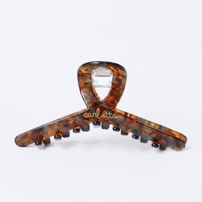 Inner strength medium hair claw clip caramel