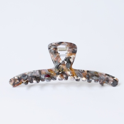 Inner strength large hair claw clip grey marble