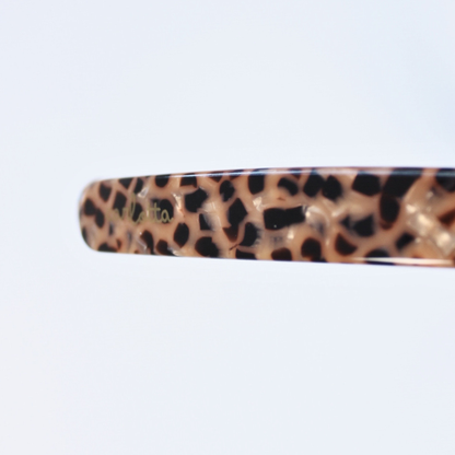 Resilient headband thin animal print