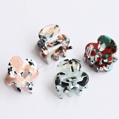 Daily habit set of four mini hair claw clips