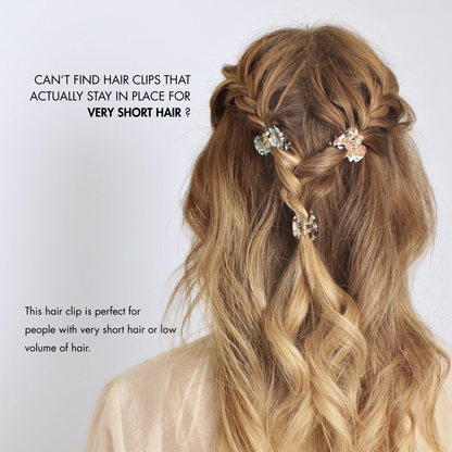 Daily habit set of four mini hair claw clips