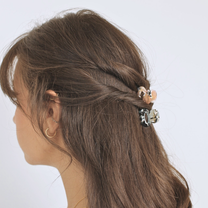 Daily habit set of four mini hair claw clips