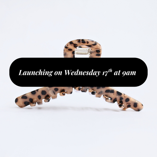 Inner strength medium hair claw clip animal print