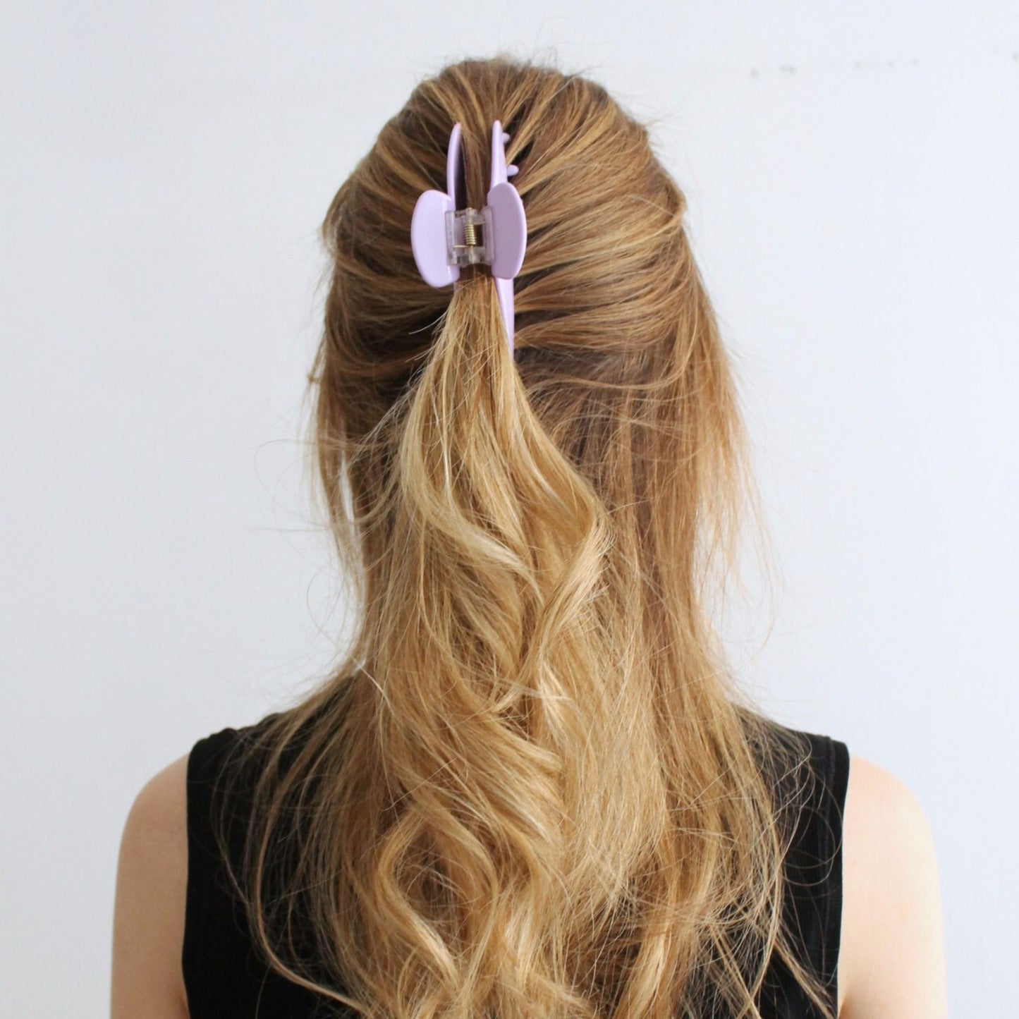 Birthday hair clip lilac