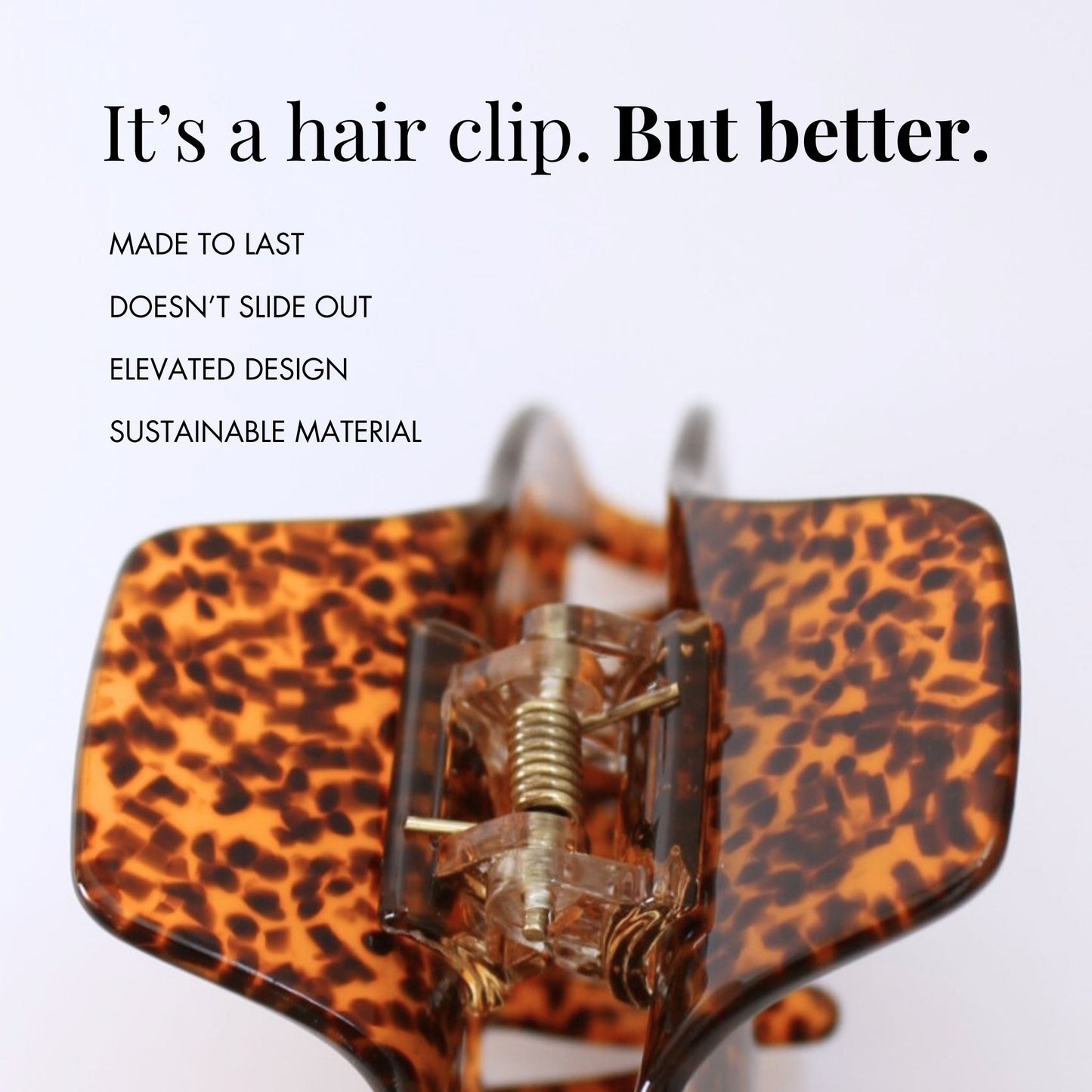 Worthy hair claw clip tortoiseshell