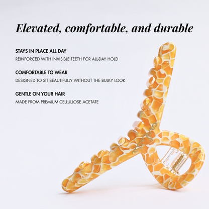 Inner strength medium hair claw honey