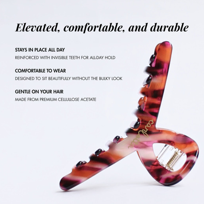 Inner strength medium hair claw sunset