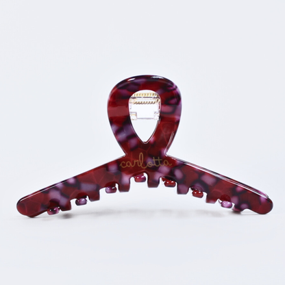 Inner strength medium hair claw clip cranberry