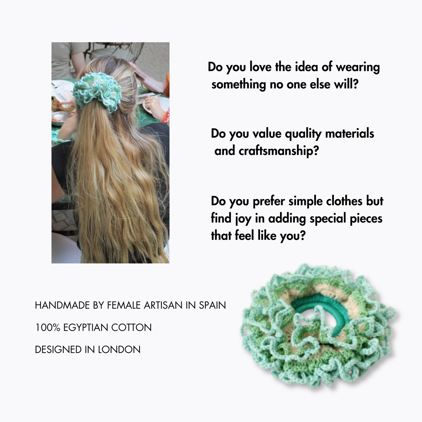 Soulful scrunchie luxe celeste