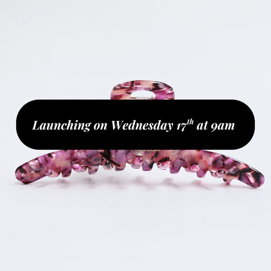 Inner strength large hair claw clip plum