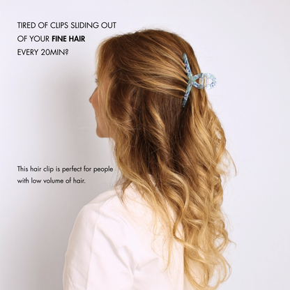 Inner strength medium hair claw clip sky