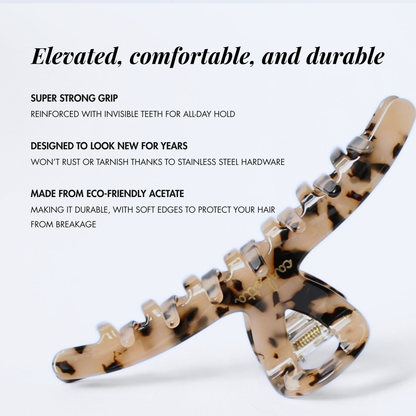 Inner strength large hair claw tortoiseshell