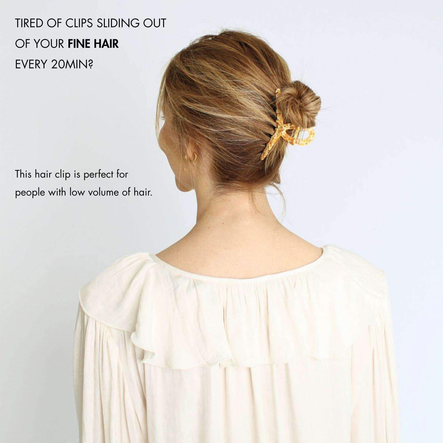 Inner strength medium hair claw honey
