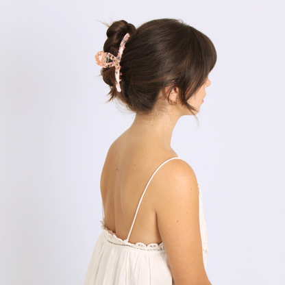 Inner strength large hair claw clip peach