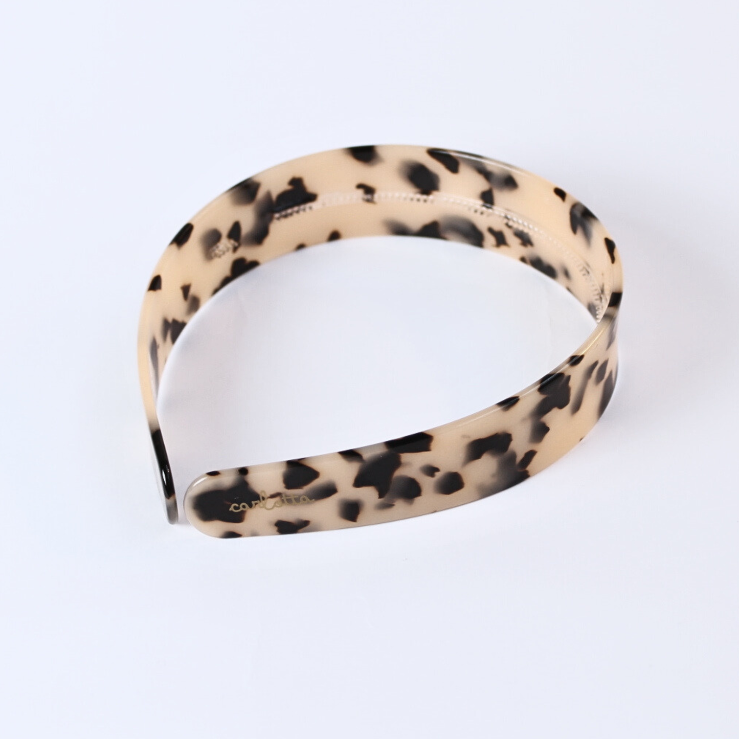 Resilient headband wide tortoiseshell