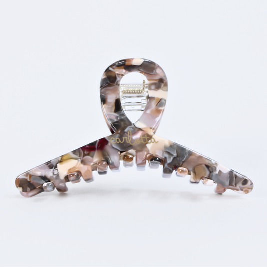 Inner strength medium hair claw clip grey marble