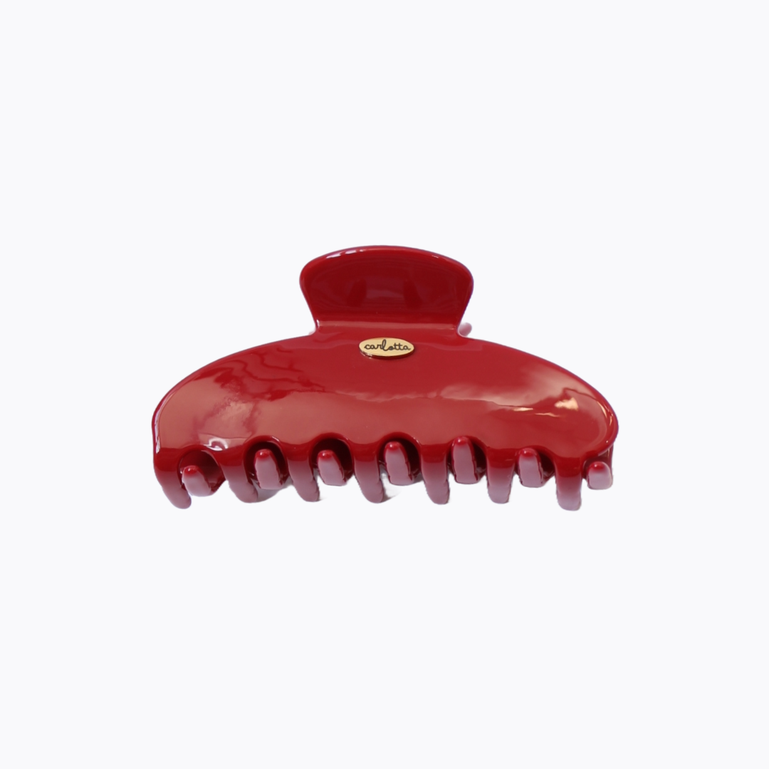 burgundy high quality hair claw clip