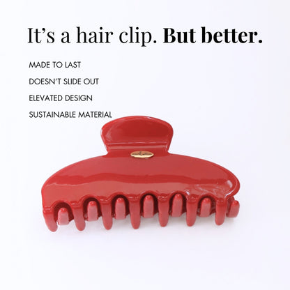 burgundy_high_quality_hair_claw_clip acetate
