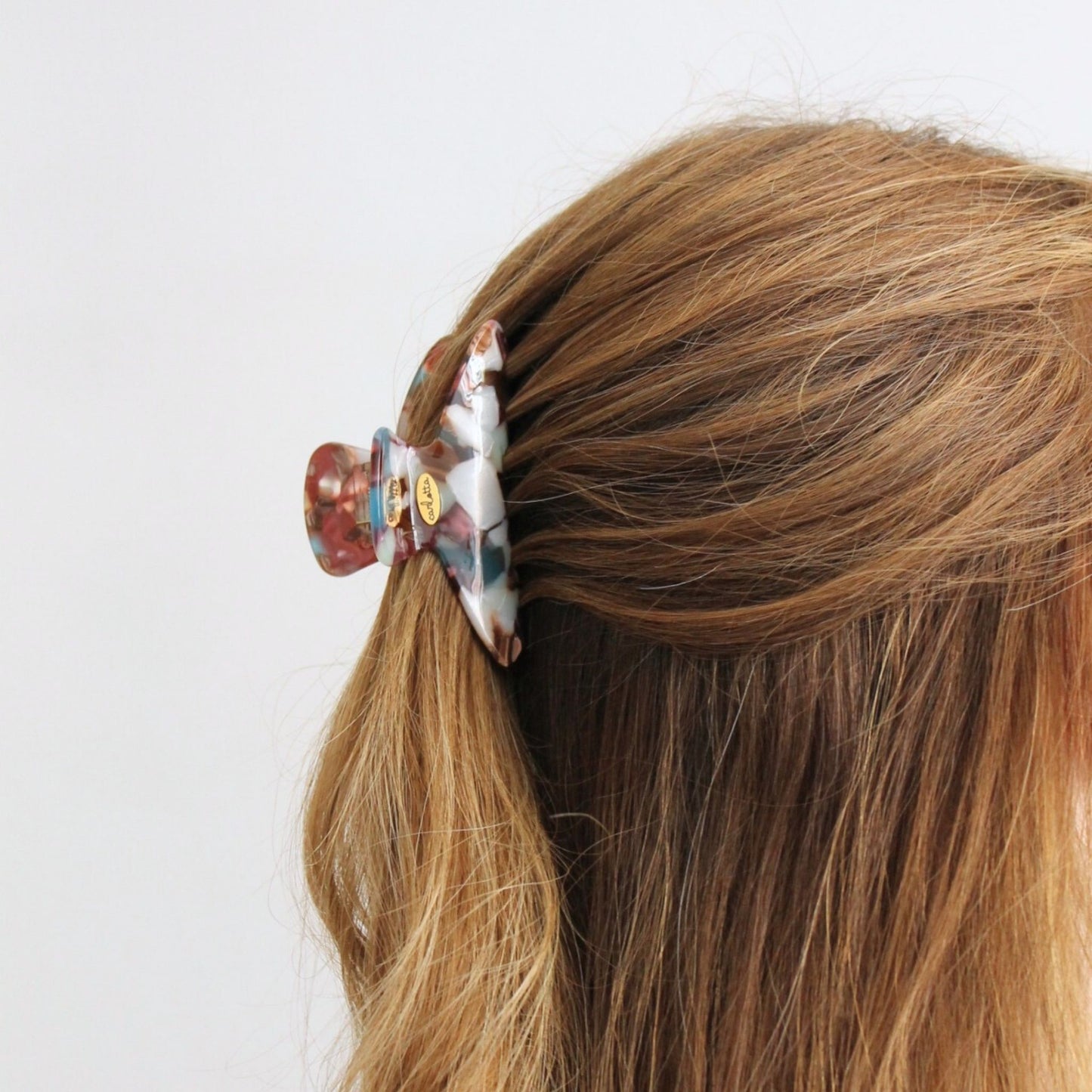 stylish hair clip burgundy