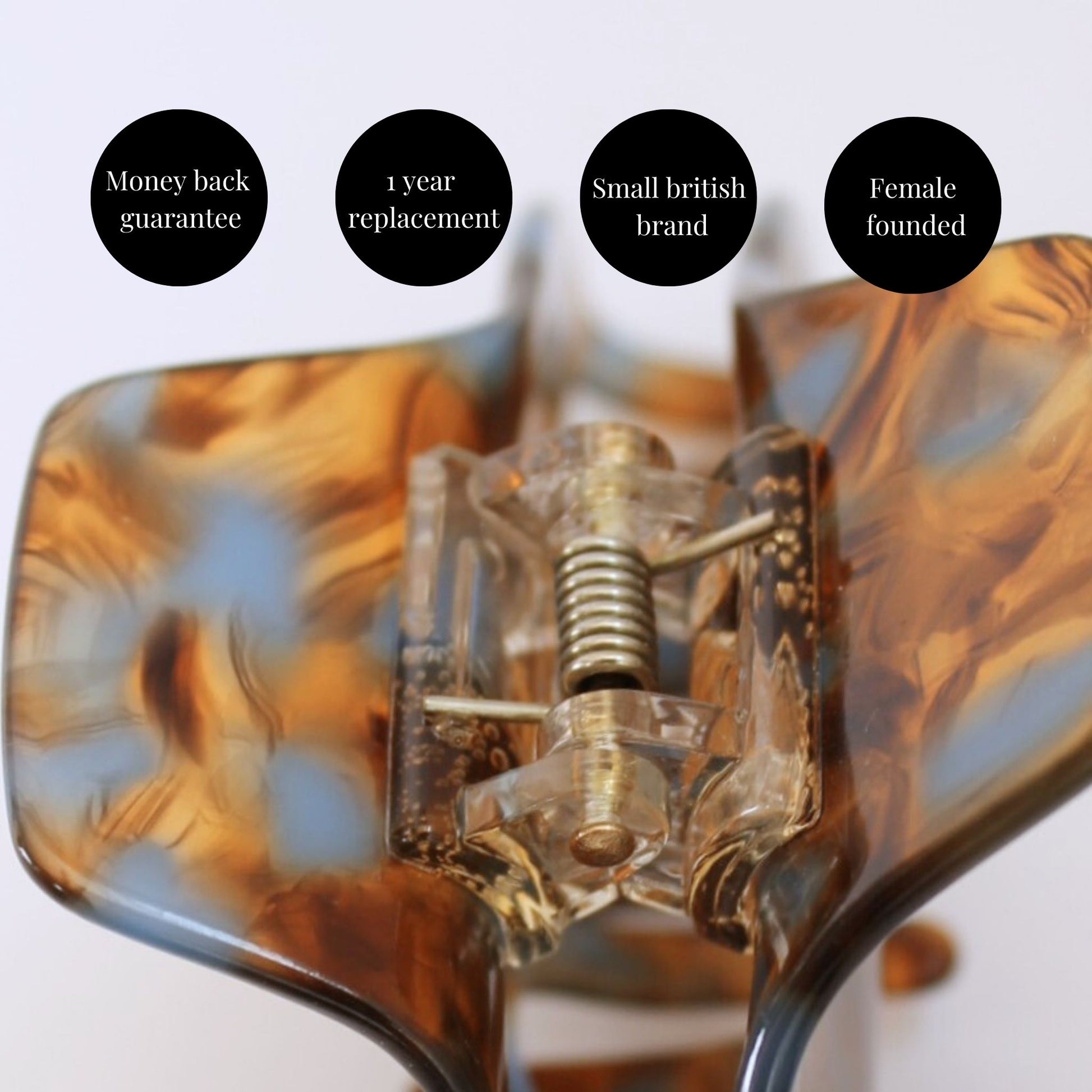 tortoiseshellandbluepremium hair clip
